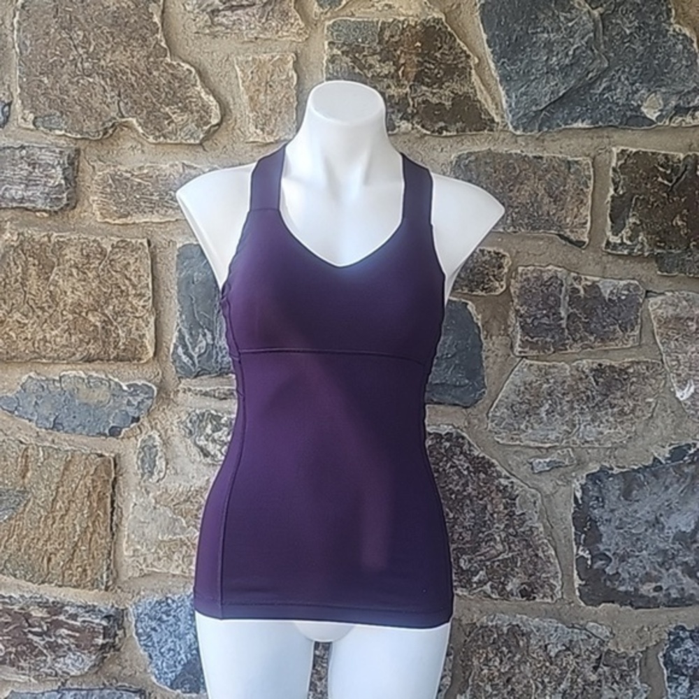 Lululemon Athletica 'Push Ur Limits Tank' in 'Deep Zinfandel' Purple Size 4